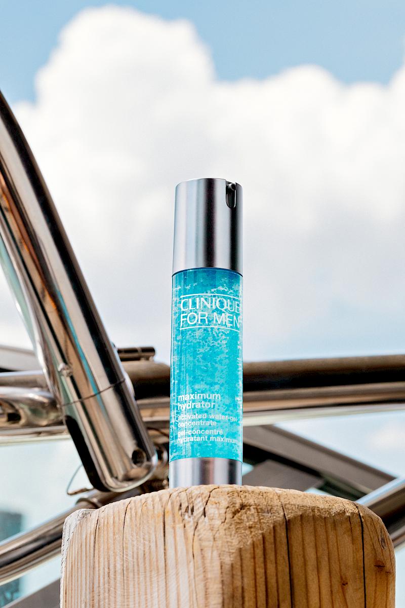 Clinique for men Maximum Hydrator at the docks on a Sunday afternoon