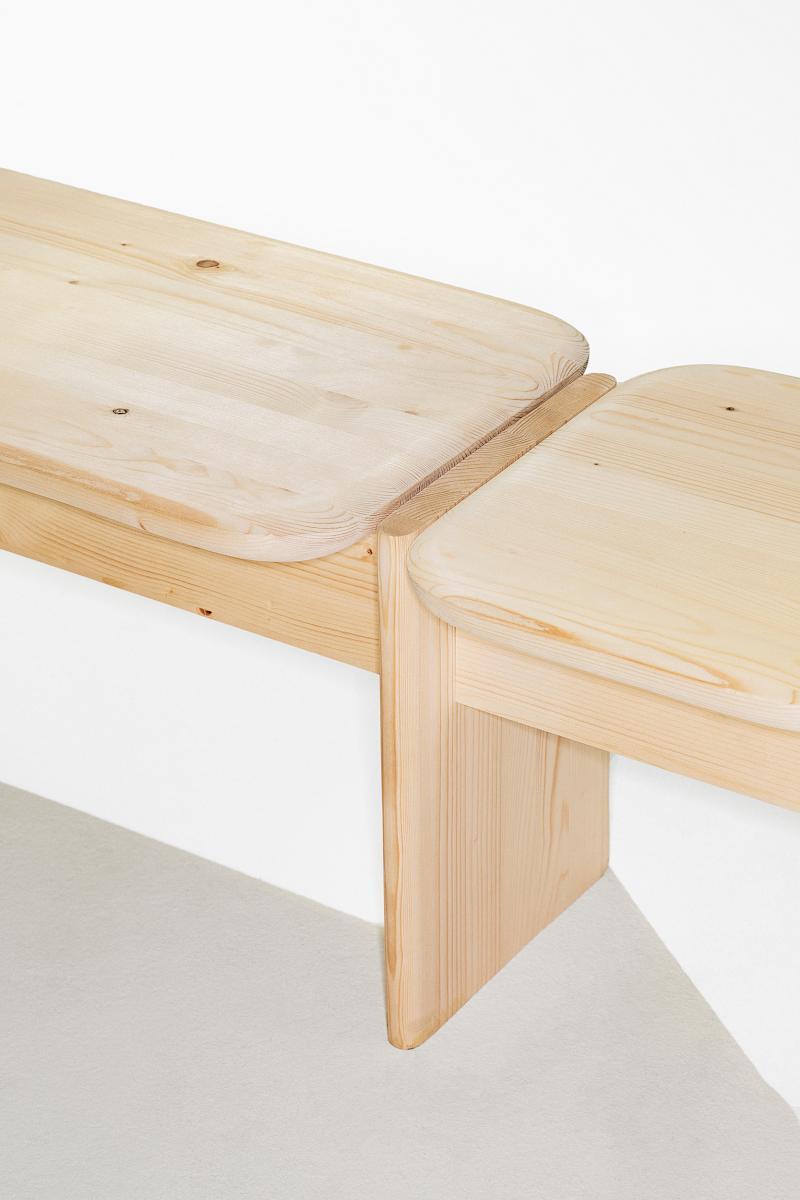 Archipelago Bench - An entrance bench that invites you to take a seat. By Studio Laure Kryenbuehl