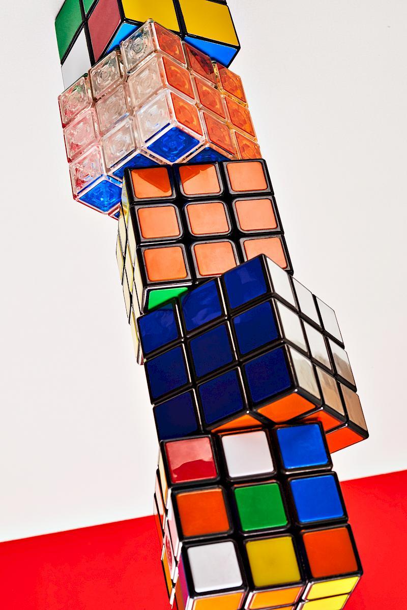 A Tower Made of Rubik's Cubes